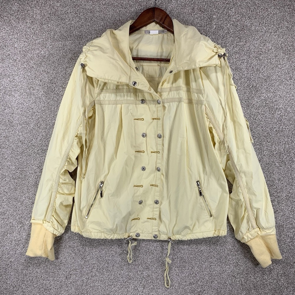 Y2K‎ Murmur L Yellow Jacket Pirate Fairy Core Double Breasted Ruched *Flaw*